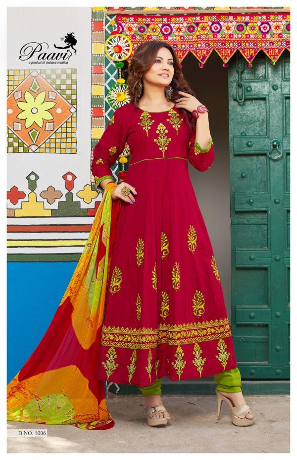 Paavi's Panna 17 Cotton Designer Festive Wear Readymade Salwar 